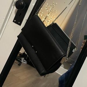 MANGO HANDBAG BLACK Hand Bag, Shoulder Bag With Mini Coin Purse, Crossbody bag